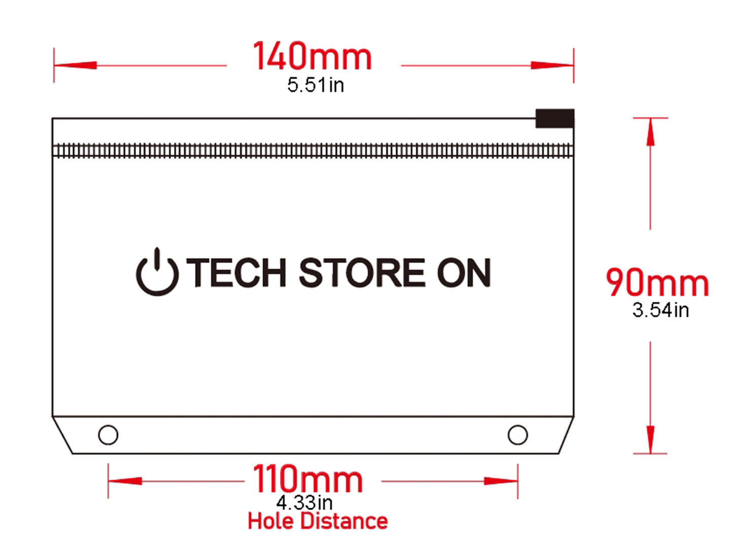 USB Drive Zipper Zip Lock Holder Pouch for 3-ring Binder