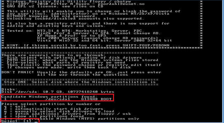 Windows/Linux Password Reset Cracker Bootable Live USB