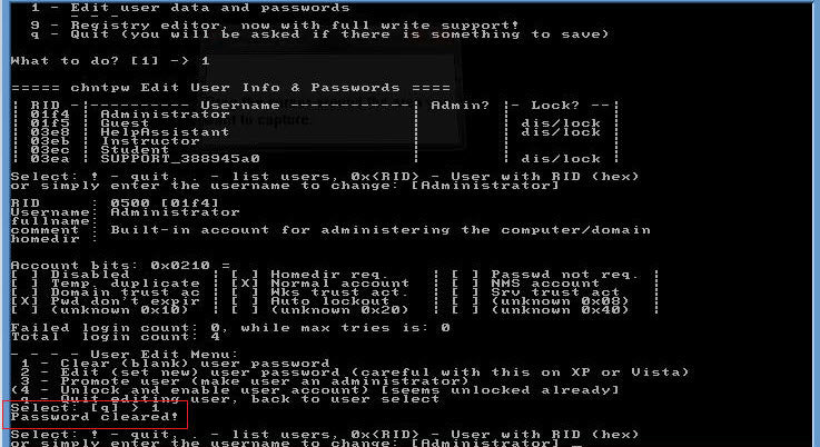 Windows/Linux Password Reset Cracker Bootable Live USB