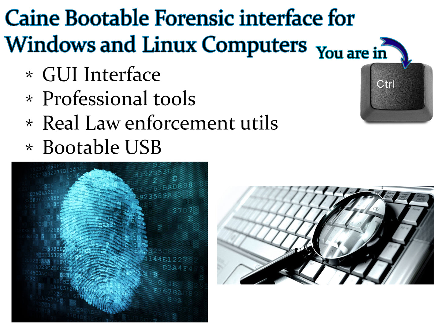 Computer Digital Forensics Bootable Live USB