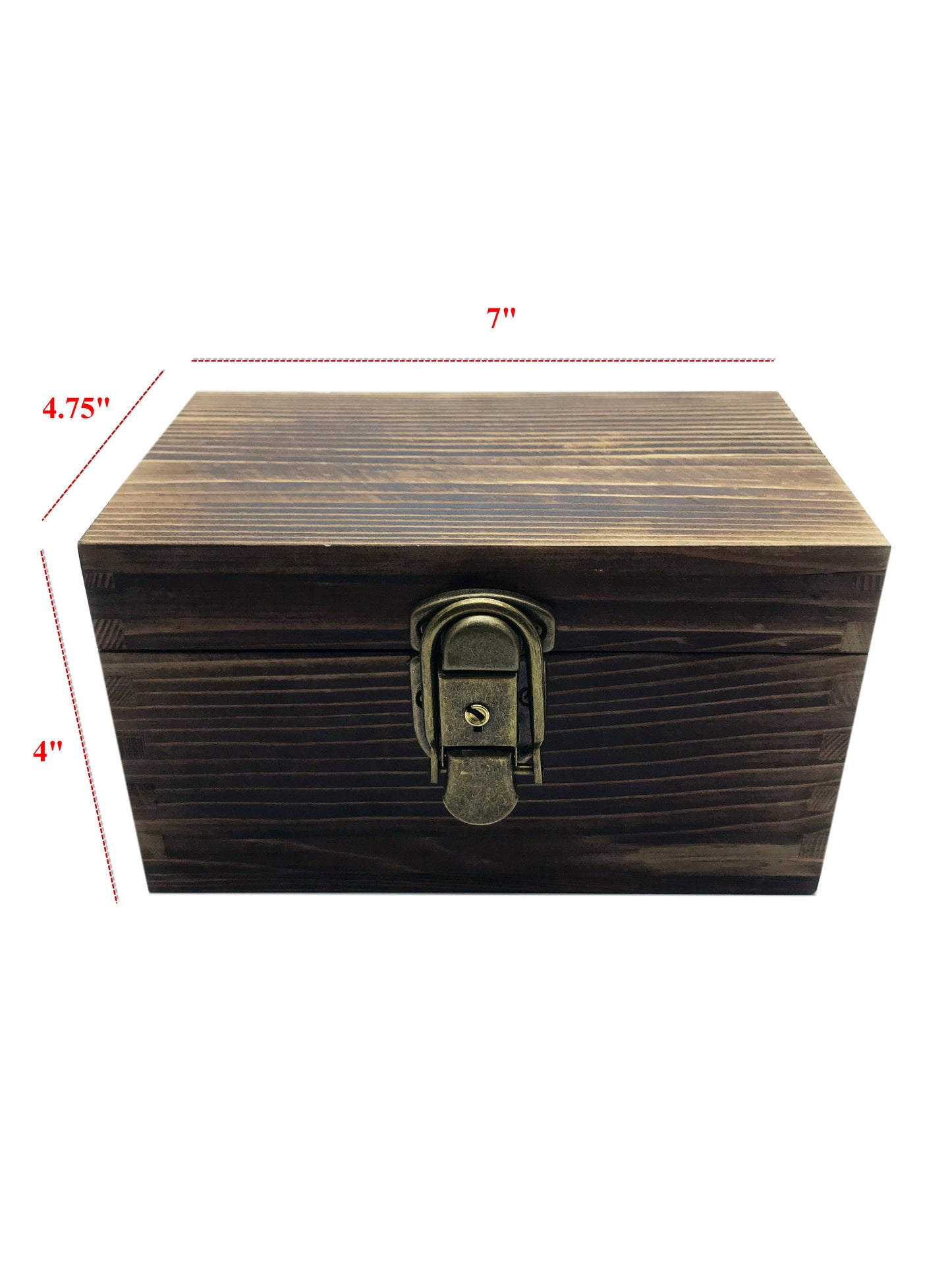 Portable USB Drive Organizer Case - Wood - Key Lock - 12 slots