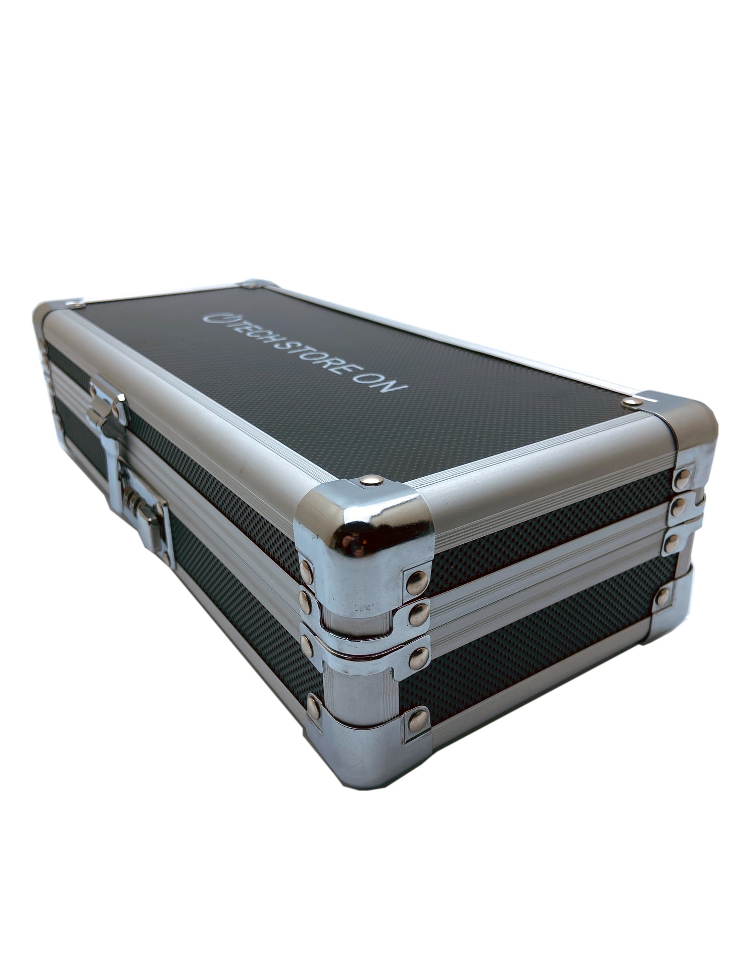 Portable USB Drive Organizer Case - Aluminum - Combo Lock - 24/2 slots